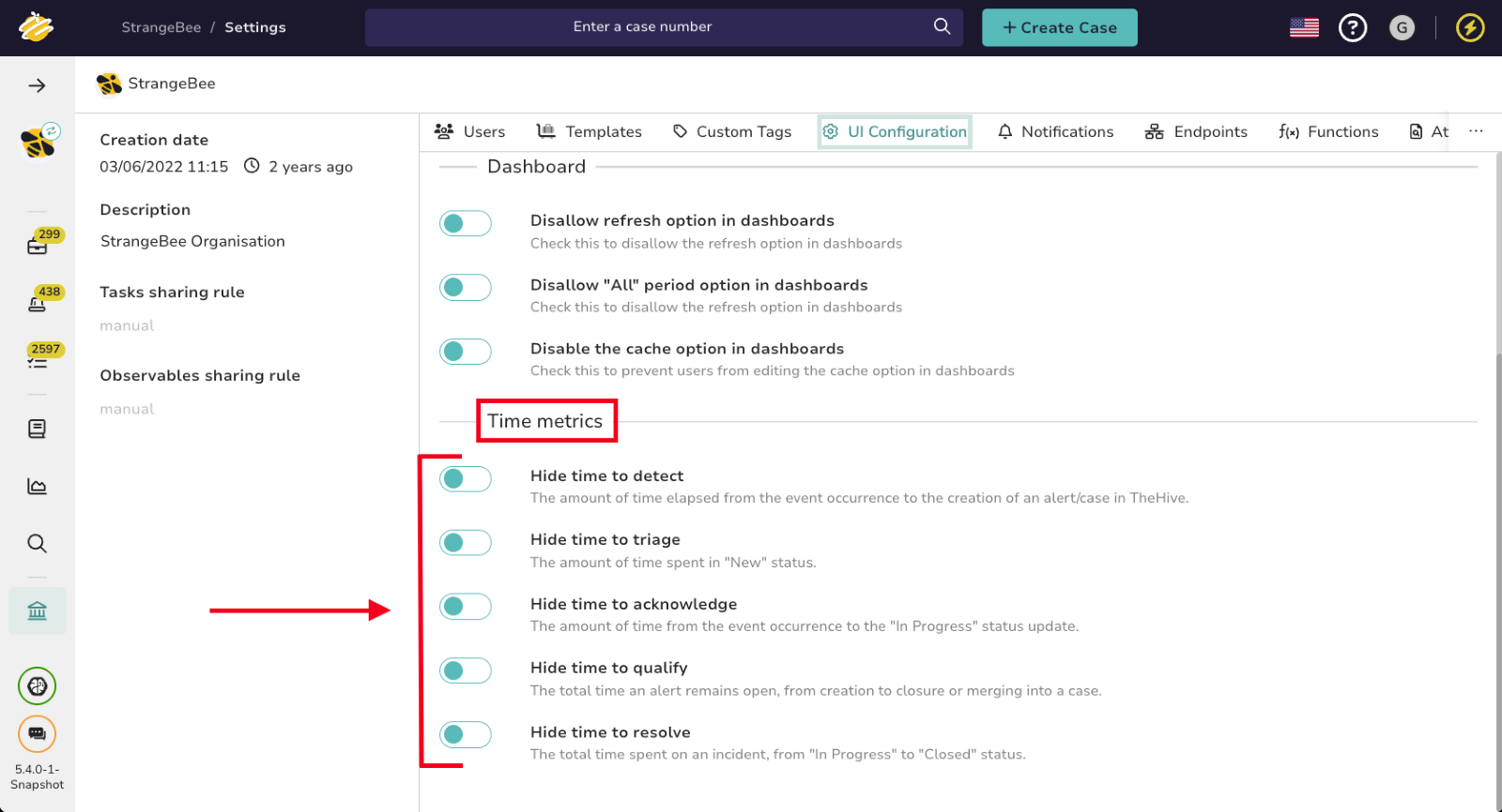 TheHive 5.4 is out: dark mode, better reporting and more