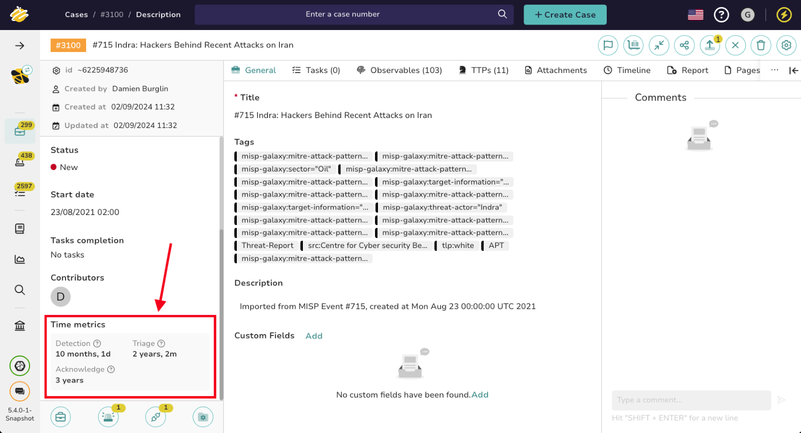 TheHive 5.4 is out: dark mode, better reporting and more