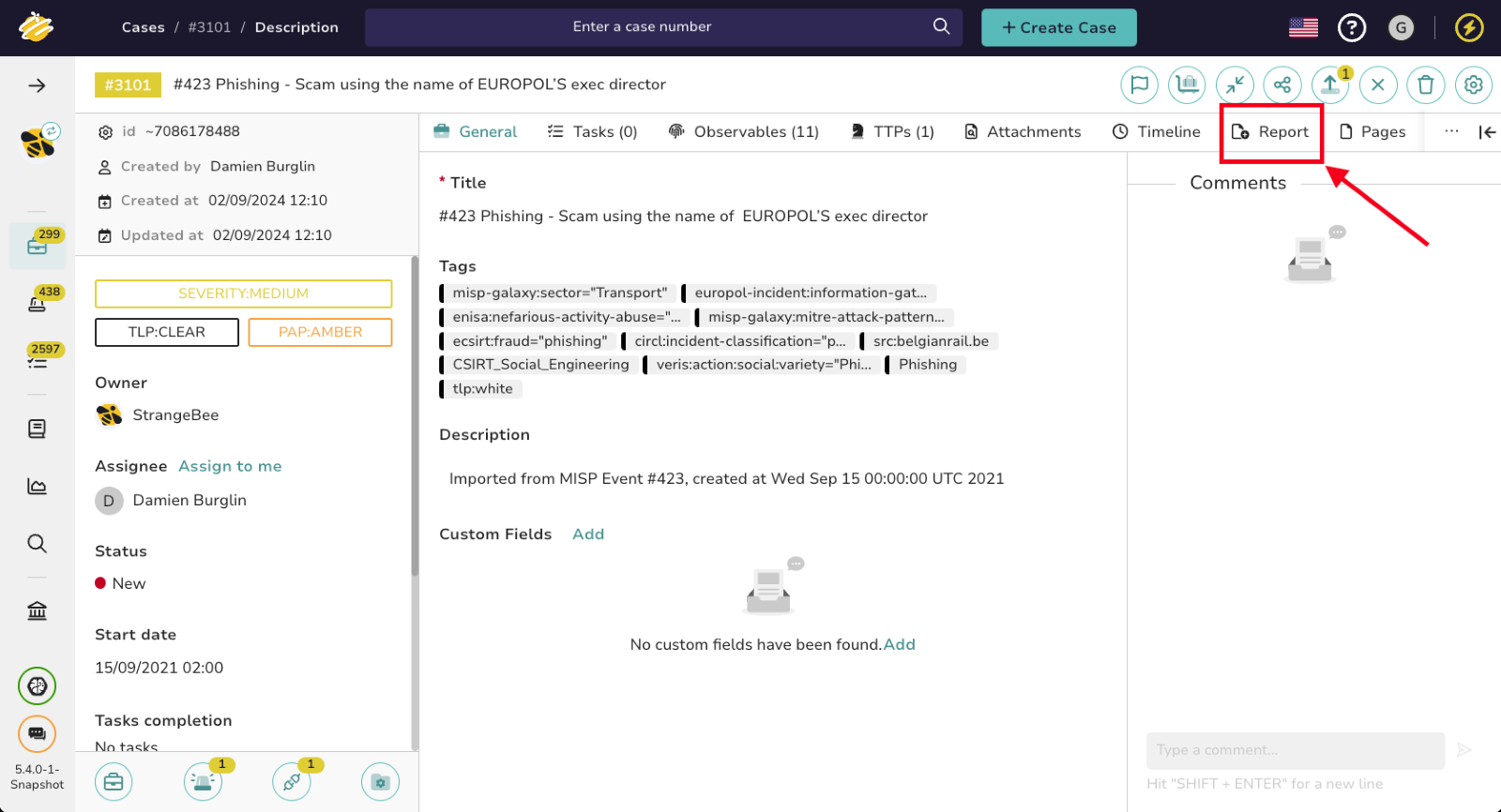TheHive 5.4 is out: dark mode, better reporting and more
